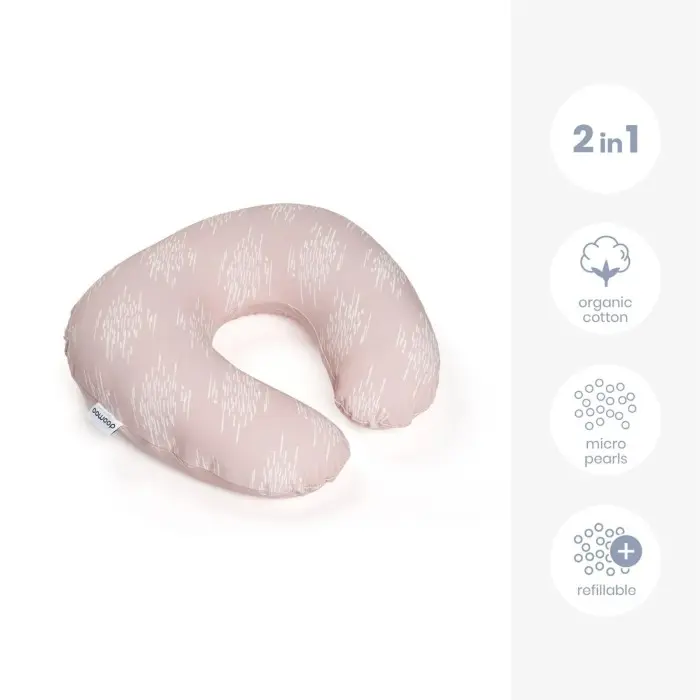 Doomoo Coussin D'allaitement Softy Misty Pink Coussin