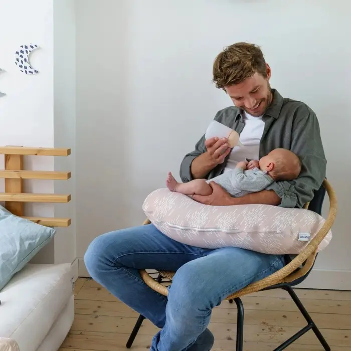 Doomoo Coussin D'allaitement Softy Misty Pink Coussin