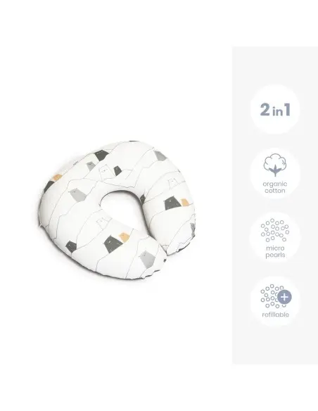 Coussin D'allaitement Doomoo Softy Bear Grey Coussin