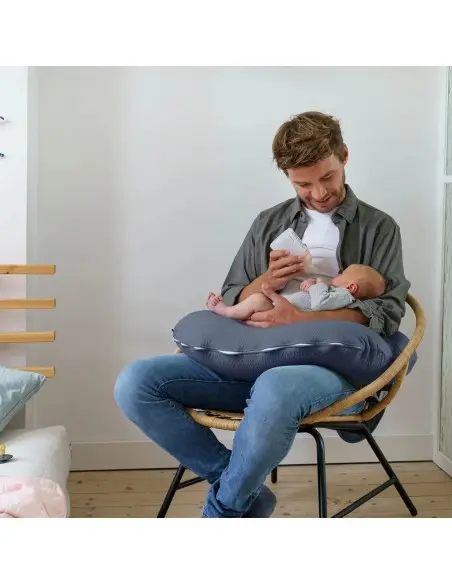 Coussin D'allaitement Doomoo Softy Jersey Blue Coussin