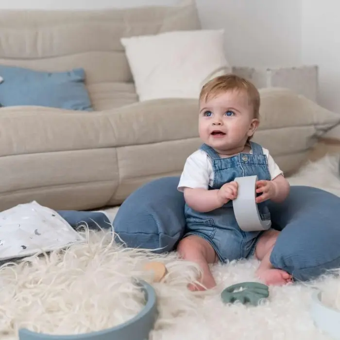 Coussin D'allaitement Doomoo Softy Jersey Blue Coussin