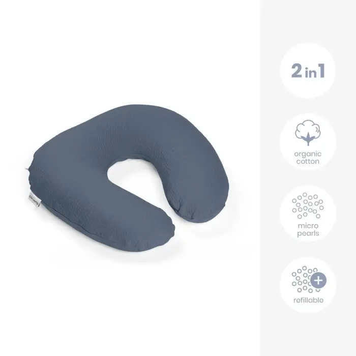 Coussin D'allaitement Doomoo Softy Jersey Blue Coussin