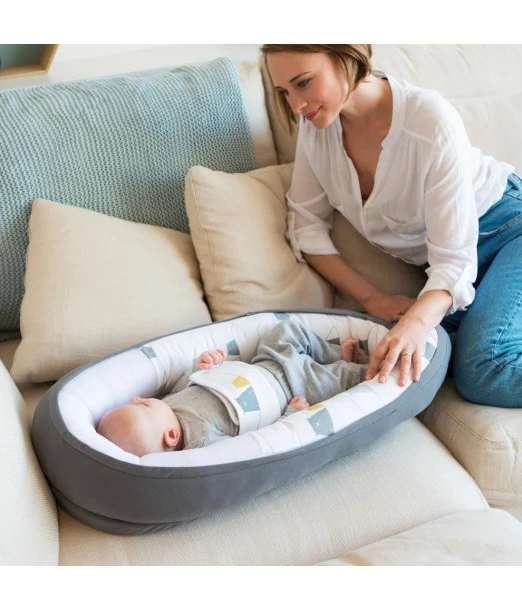 Doomoo Cocoon Bear anthracite crib reducer 2