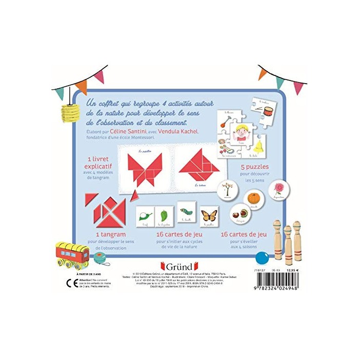 Mon coffret d'activités Montessori 3 ans + Univers Enfant - 
