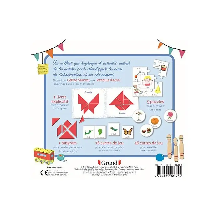 Mon coffret d'activités Montessori 3 ans + Univers Enfant - 