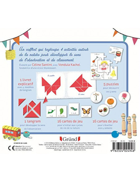 Mon coffret d'activités Montessori 3 ans + Univers Enfant - 