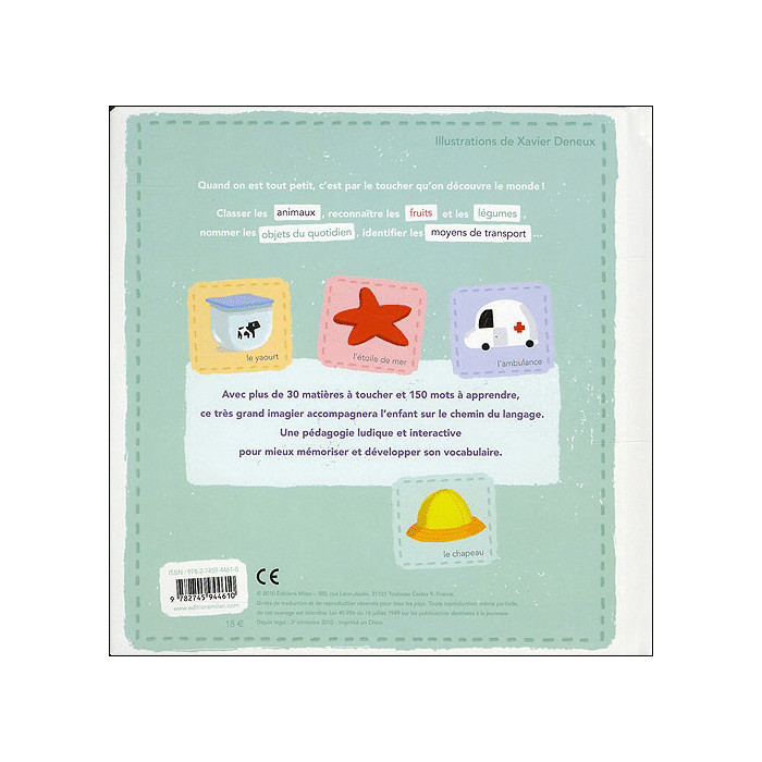 Mon grand imagier à toucher 3 ans + Livres & Activités - Maroc