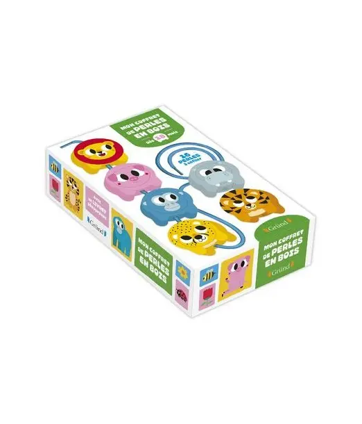 Mon coffret de perles en bois 18m + Livres & Activités - Maroc