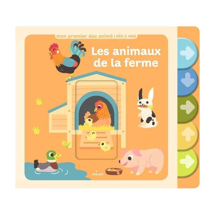 Mon premier doc animé, Les animaux de la ferme 2 ans + Livres &