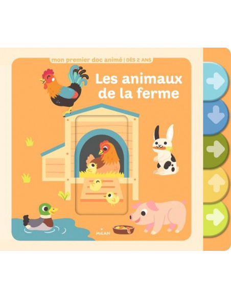 Mon premier doc animé, Les animaux de la ferme 2 ans + Livres &