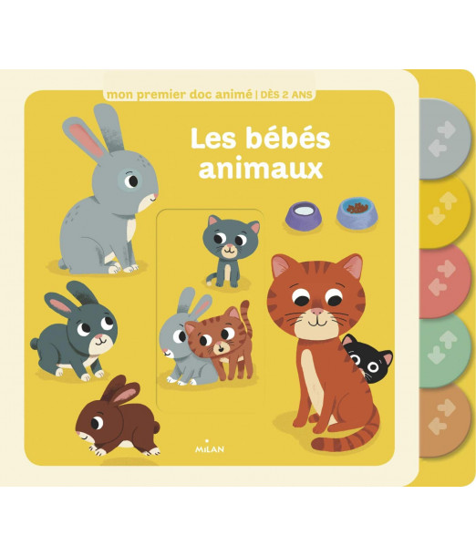 Mon premier doc animé - Les bébés animaux 2 ans + Livres &