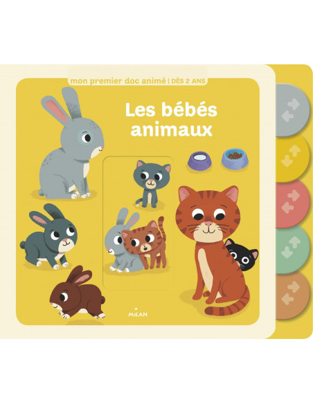 Mon premier doc animé - Les bébés animaux 2 ans + Livres &