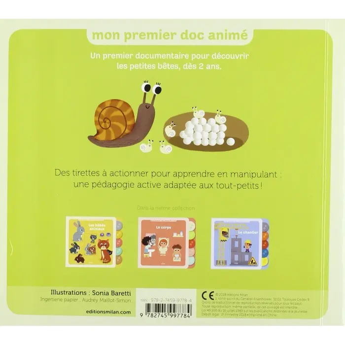 Mon premier doc animé - Les petites bêtes 2 ans + Livres &