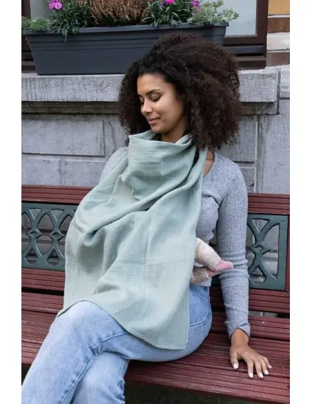 Doomoo breastfeeding bib, breastfeeding cape Mom'n Play Green — photo 2