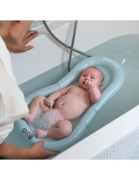 Doomoo Matelas de bain Inflatable Mattress Vert Univers Bébé -