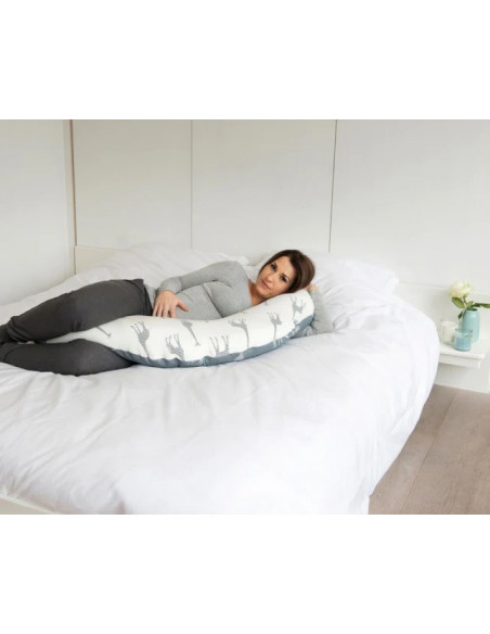 Doomoo Housse remplacement Buddy girafe grey Coussin