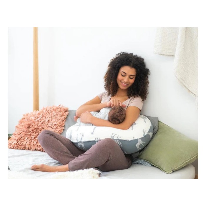 Doomoo Housse remplacement Buddy girafe grey Coussin