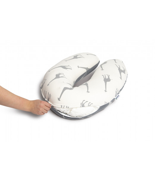 Doomoo Housse remplacement Buddy girafe grey Coussin