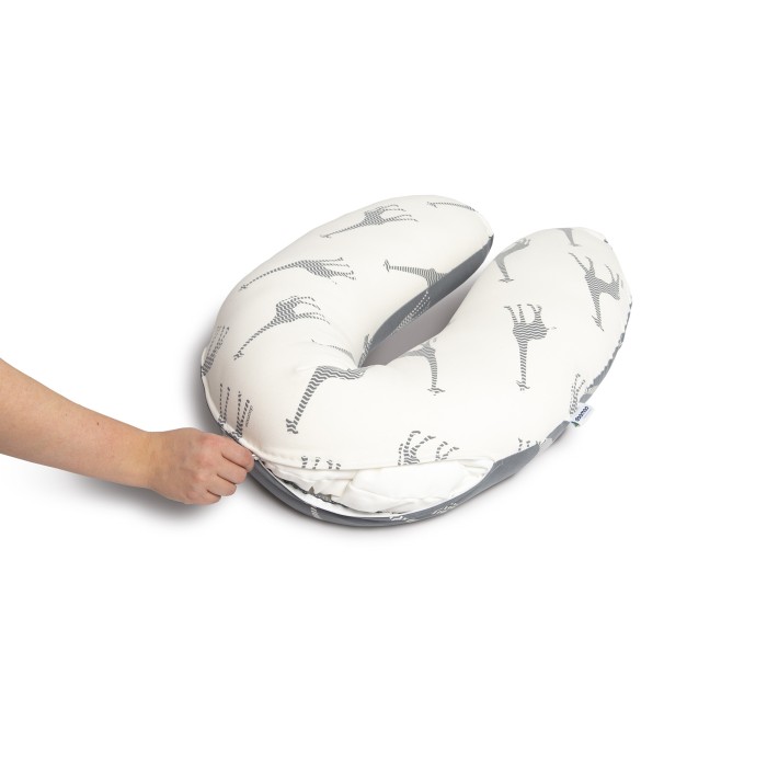 Doomoo Housse remplacement Buddy girafe grey Coussin