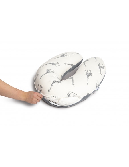 Doomoo Housse remplacement Buddy girafe grey Coussin