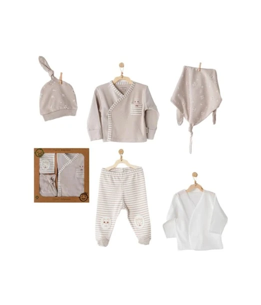 Newborn gift set 100% cotton 5-piece Bear