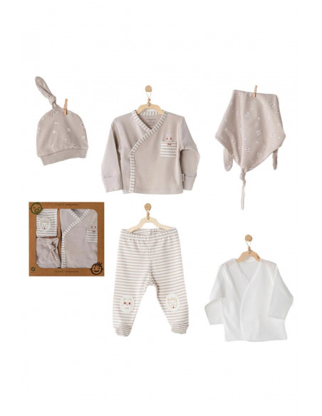 Coffret Naissance 100% Coton 5 Pièces Bear Coffret naissance 