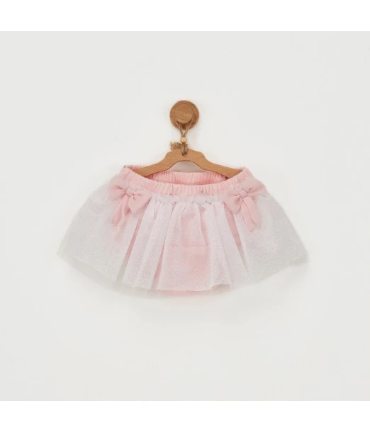 Smart 2-piece baby outfit 100% cotton — flamingo pink 2