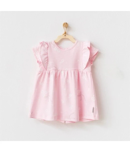 Milly baby dress Ballet pink 100% cotton from 3 to 6 months