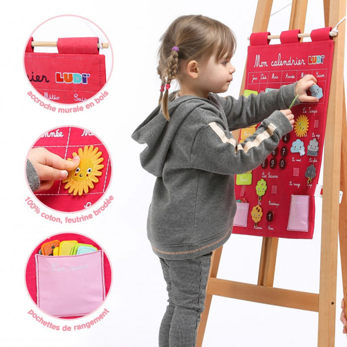 Ludi Calendrier Basic Rose Jouet Éducatif 3ans+ 3 - 5 ans -