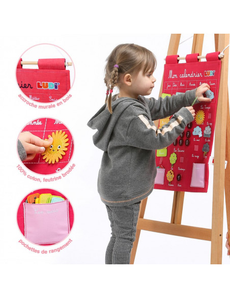Ludi Calendrier Basic Rose Jouet Éducatif 3ans+ 3 - 5 ans -