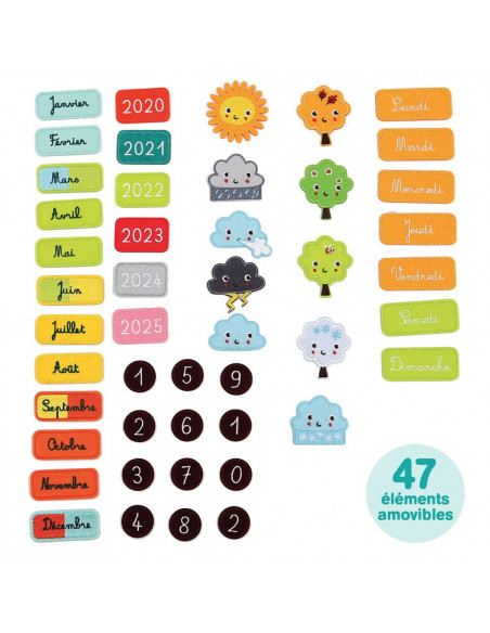 Ludi Calendrier Basic Rose Jouet Éducatif 3ans+ 3 - 5 ans -