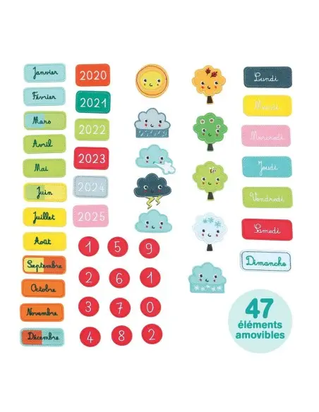 Ludi Calendrier Basic Bleu Jouet Éducatif 3ans+ 3 - 5 ans -