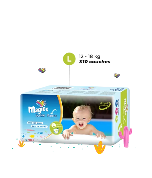 Couches Natation taille L – 5 (12-18kg) Magics Couches bébé 1