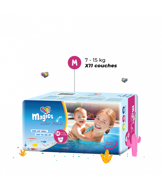 Couches Natation taille M – 4 (7-15kg) Magics au Maroc - Baby And Mom