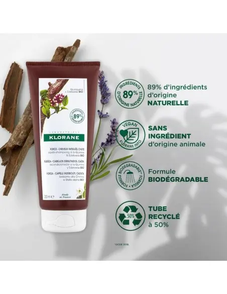 Klorane anti-hair-loss conditioner with Quinine & organic Edelweiss — photo 3