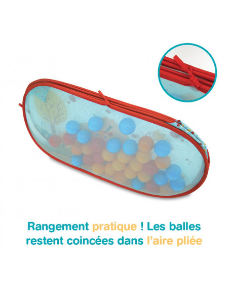 Ludi Aire d'éveil pop up lapin avec 45 balles 6 mois + Univers