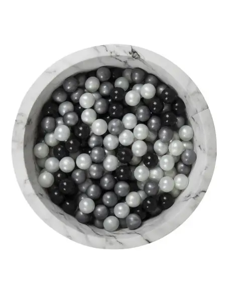 LARISA & PUMPKIN – Piscine à balles Marbre Gris Piscine -