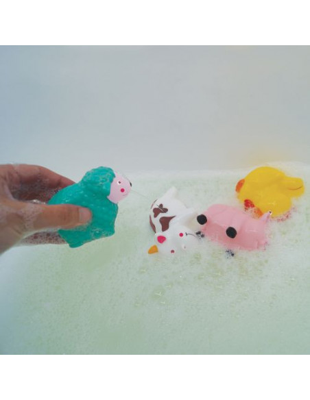 Ludi Aspergeurs "Ferme" Jouets de bain dans Détergent Vaisselle Bébé chez Baby And Mom Maroc