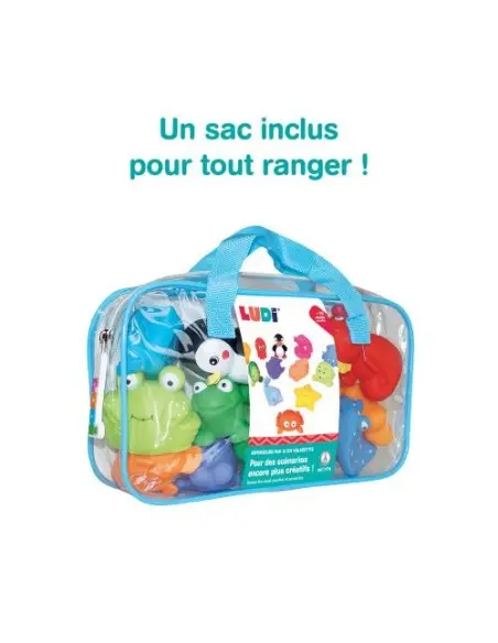 Ludi 12x Aspergeurs En Valisette Jouets de bain Jouet de bain 
