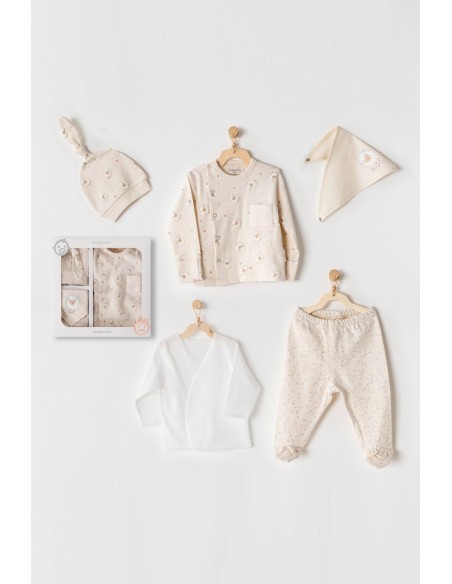 Coffret naissance 100% coton 5 pièces Sheep Coffret naissance 