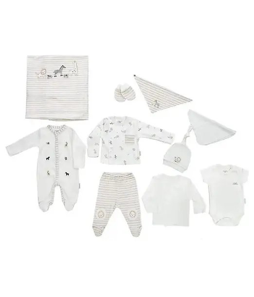 Coffret naissance 100% coton 10 pièces Jungle Coffret naissance 2