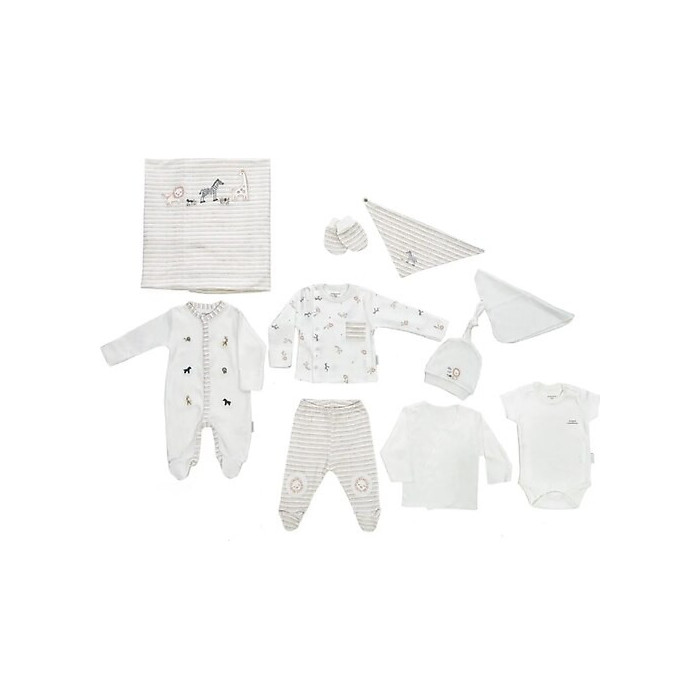 Coffret naissance 100% coton 10 pièces Jungle Coffret naissance