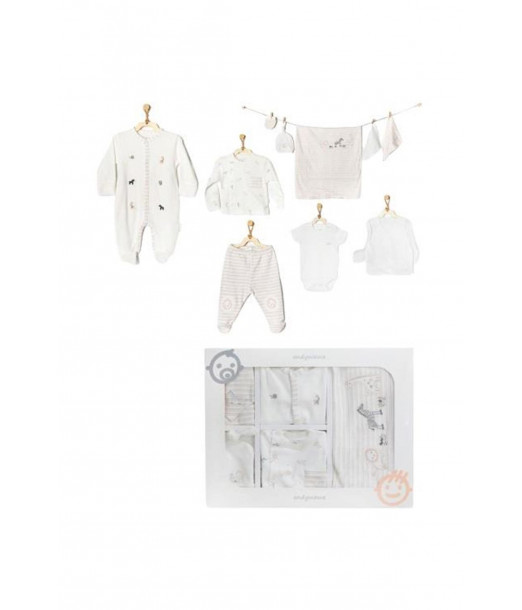 Coffret naissance 100% coton 10 pièces Jungle Coffret naissance