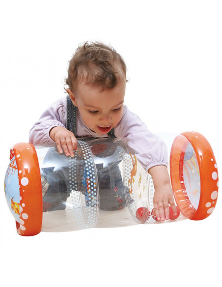 Ludi Baby roller « Corail » Jeu d' éveil gonflable 6m+ dans Jouet chez Baby And Mom Maroc