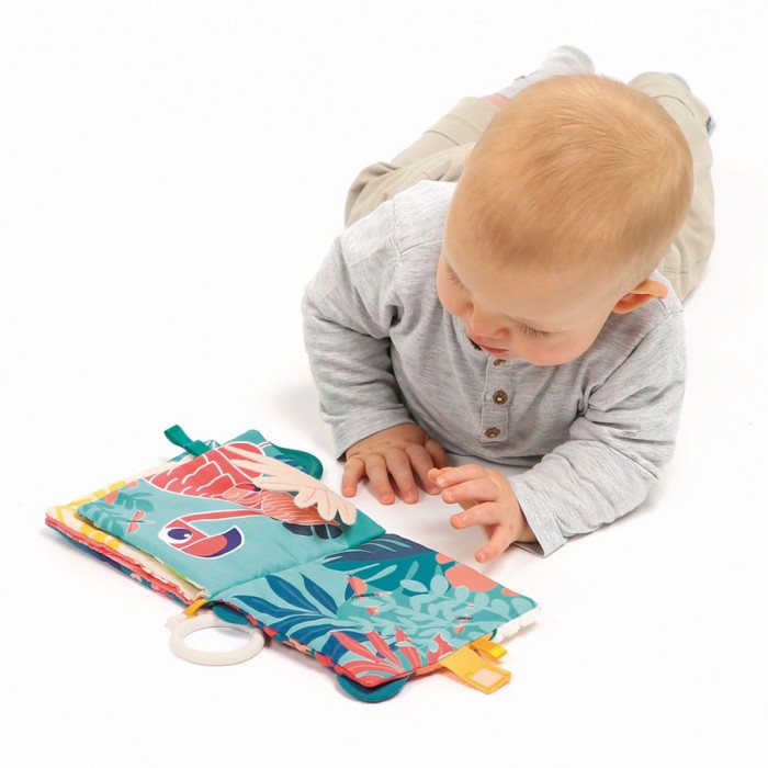 Ludi Livre en tissu d’éveil « Jungle » 3m+ Accueil - Ludi Maroc