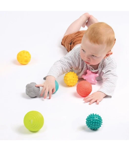 Ludi assortment of 8 sensory balls from 6 months 2