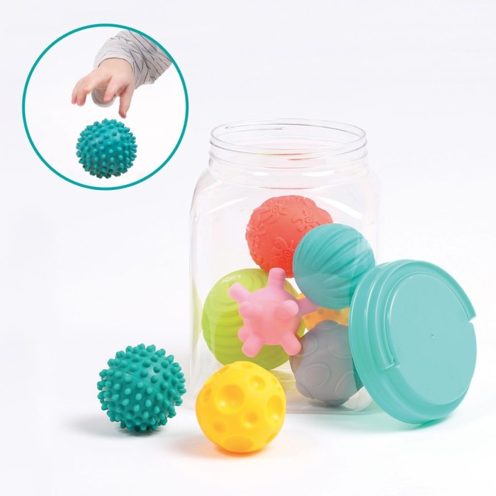 Ludi Assortiment de 8 Balles Sensorielles 6m+ dans Jouet chez Baby And Mom Maroc