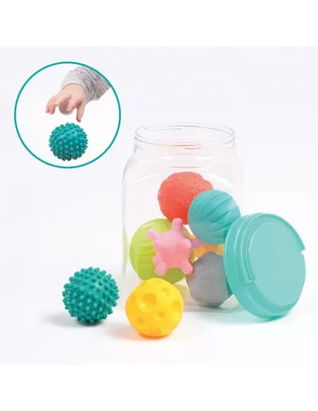 Ludi Assortiment de 8 Balles Sensorielles 6m+ Jouet - Ludi