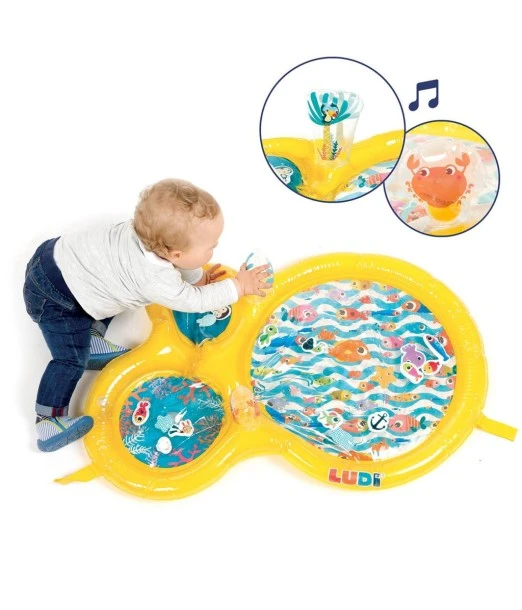Ludi water play mat 10 months+ yellow 2