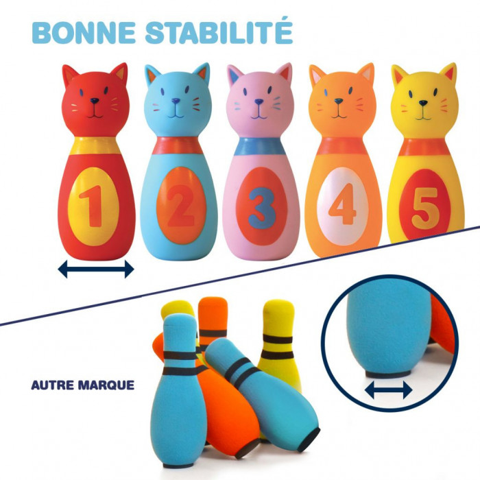 Ludi Jeu de Quilles "Chat" 10m+ Jouet - Ludi Maroc